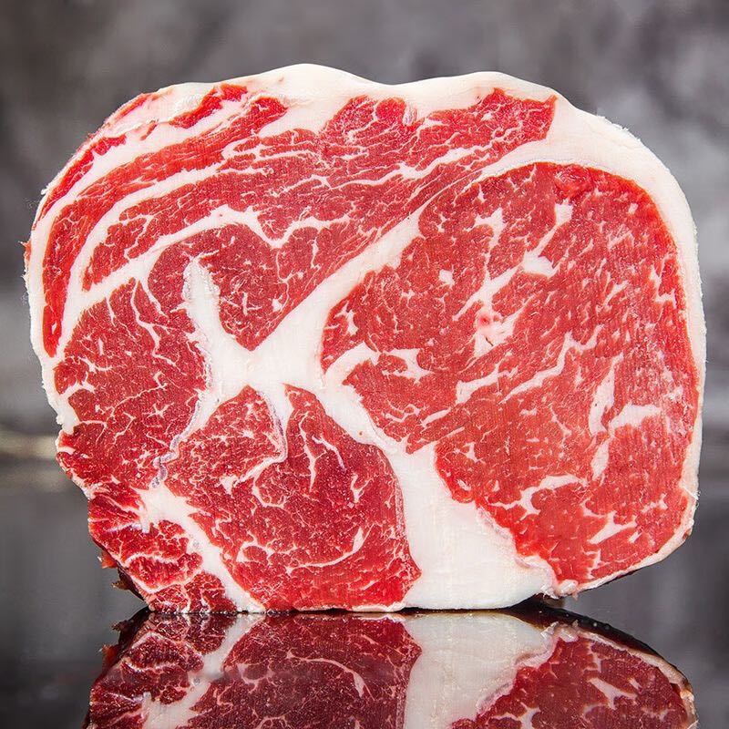 澳洲进口新鲜原切谷饲眼肉牛排*2斤(高端部位肉） 159.46元（需用券）