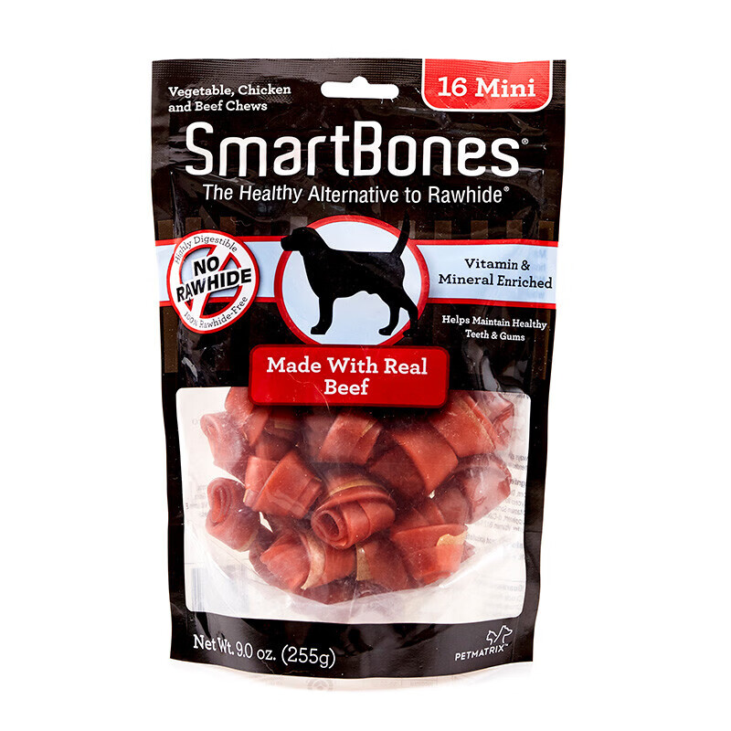 SmartBones 宠物狗狗零食磨牙棒 洁齿骨牛肉味 48支装 67元（需用券）