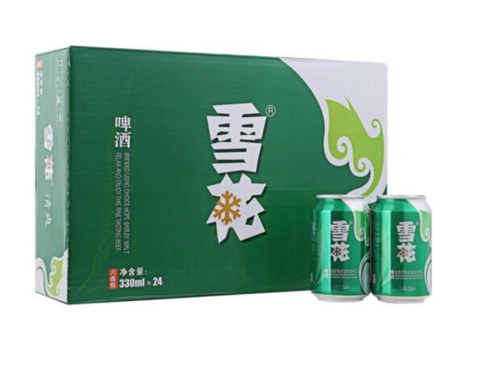 近期好价雪花啤酒8度清爽330ml24听整箱装489元