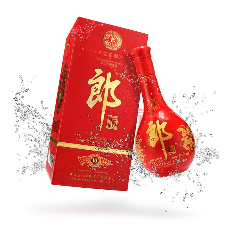 LANGJIU 郎酒 红花郎10 53%vol 酱香型白酒 500ml 单瓶装 260元（需用券）