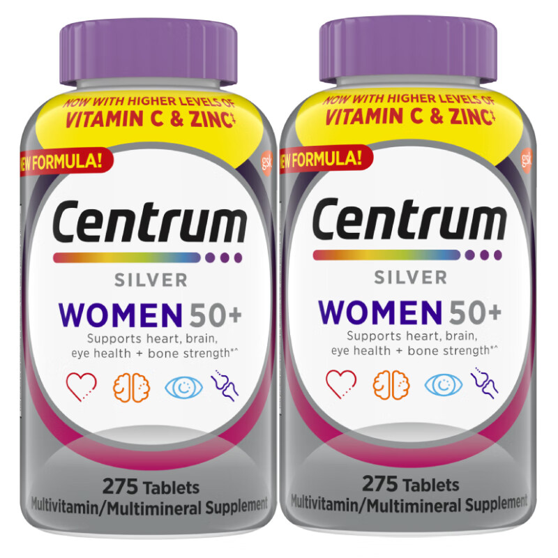 Centrum 善存 中老年女性复合维生素 275粒*2瓶 218元（需买2件，共436元）