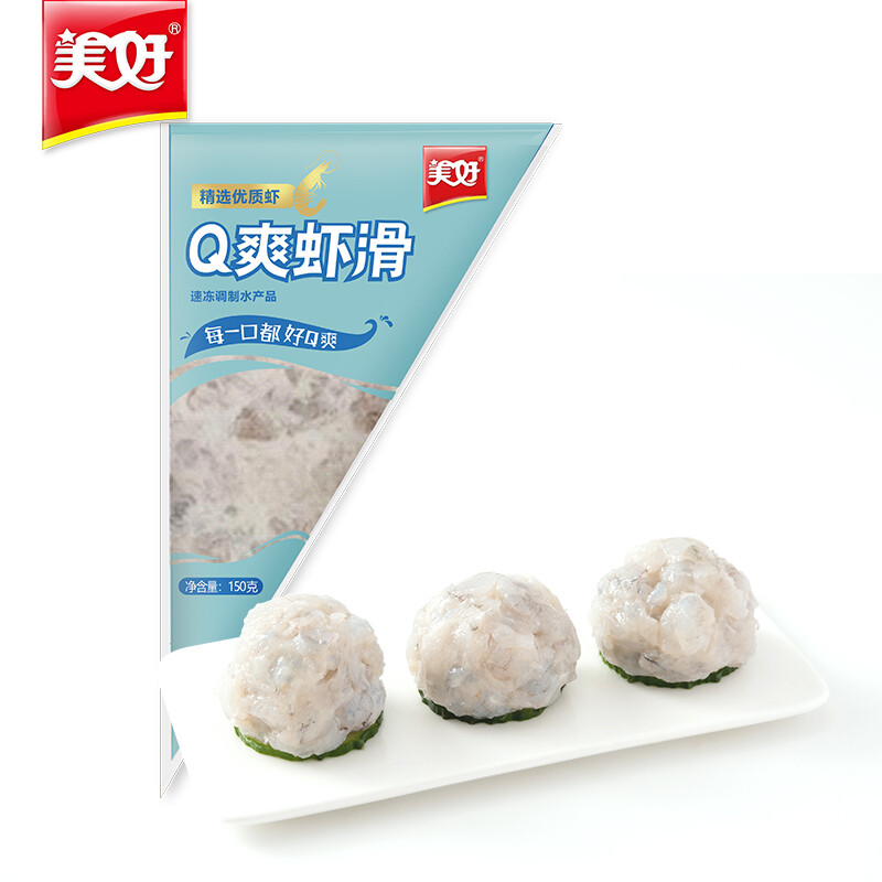 美好 Q爽虾滑 150g 虾肉丸子 8.5元（需买5件，需用券）