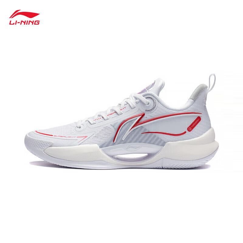 LI-NING 李宁 超轻 V2 男子篮球鞋 ABAT029-3 标准白 42 298.62元（需用券）