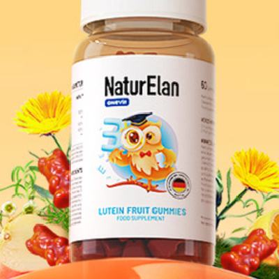 NaturElan 德国叶黄素软糖60粒儿童呵护双眼 100元(6.3折 | 限量3000件)