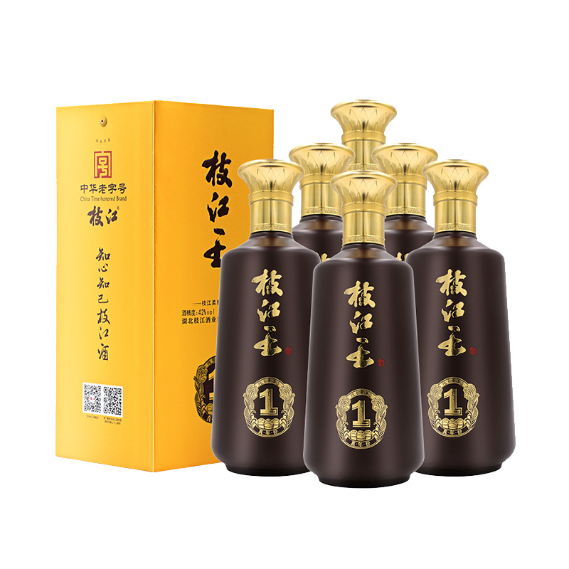 枝江 真年份1 42%vol 浓香型白酒 500ml*6瓶 整箱 444元（需用券）