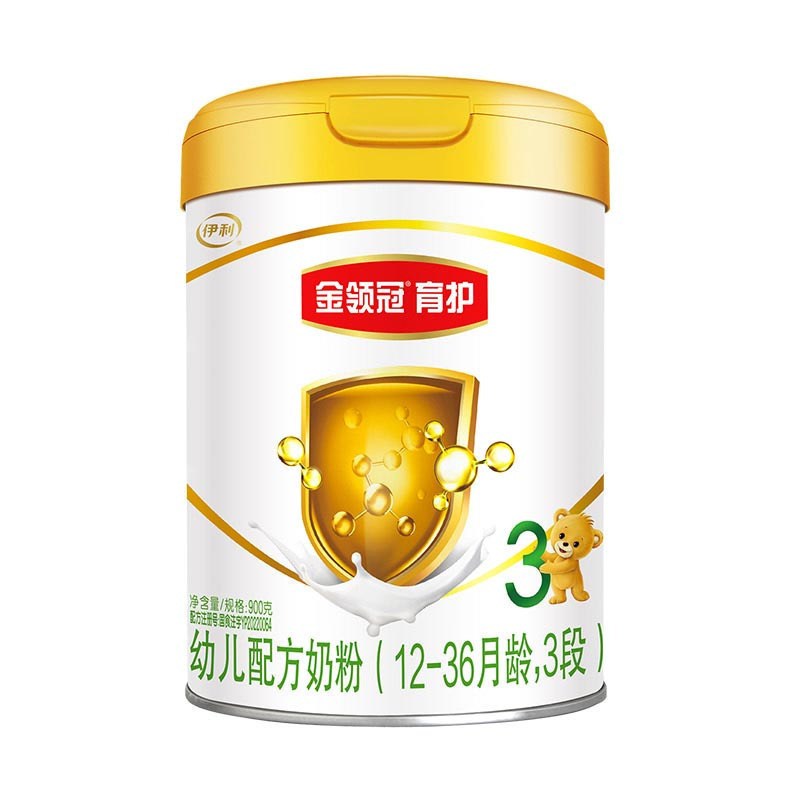 yili 伊利 奶粉3段金领冠育护幼儿配方奶粉三段900克 1罐装 120元（需用券）