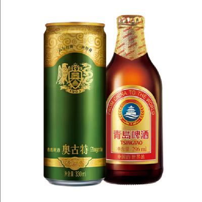 TSINGTAO 青岛啤酒 小棕金296ml*24瓶+青岛奥古特330ml*24听 217元包邮（需用券）