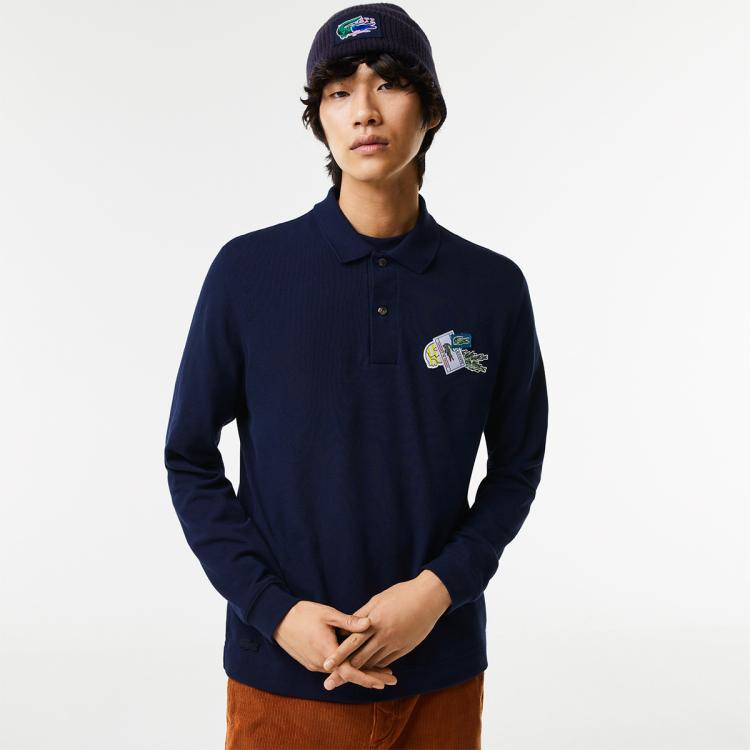 LACOSTE 拉科斯特 法国鳄鱼男装春秋 Holiday系列休闲翻领Polo衫 496元（新客到手