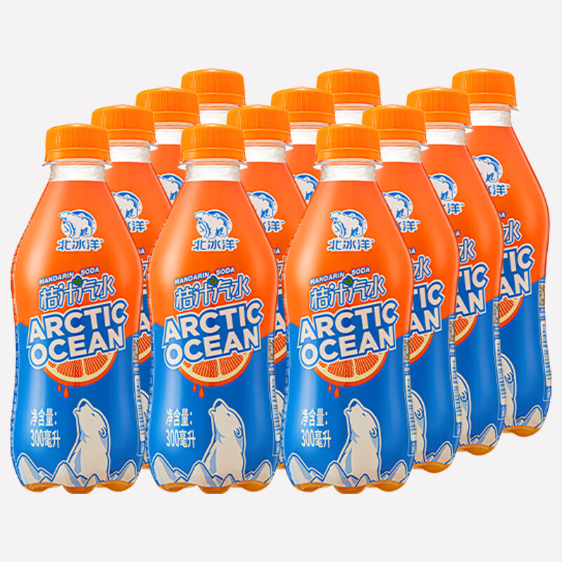 北冰洋 Arctic Ocean 北冰洋 桔汁汽水便携装 300ml*12瓶 24.9元（需用券）