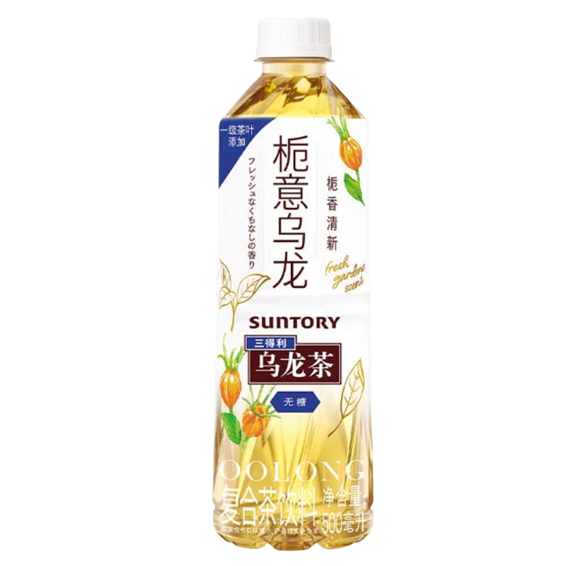 SUNTORY 三得利 栀意乌龙茶无糖500ml*15瓶 36.98元