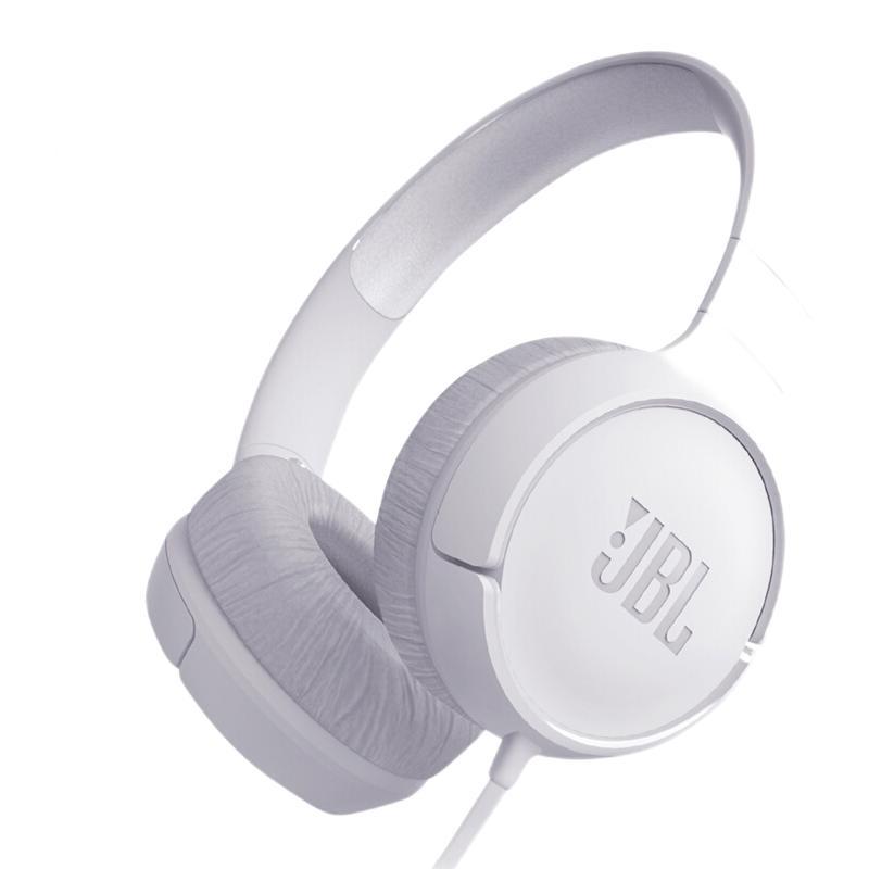 JBL 杰宝 TUNE 500 耳罩式头戴式有线耳机 象牙白 3.5mm 189元