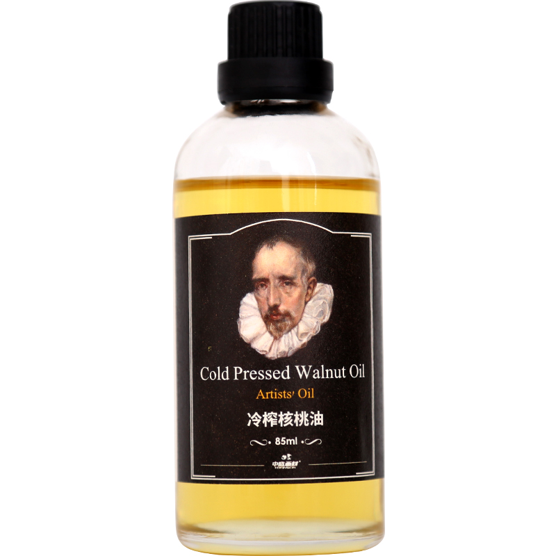 中盛画材 中盛手工油 冷榨核桃油85ml 16.2元