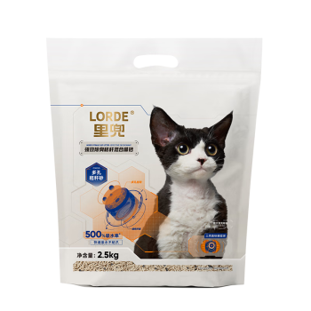 LORDE 里兜 秸秆混合猫砂2.5kg*6袋 ￥59.8