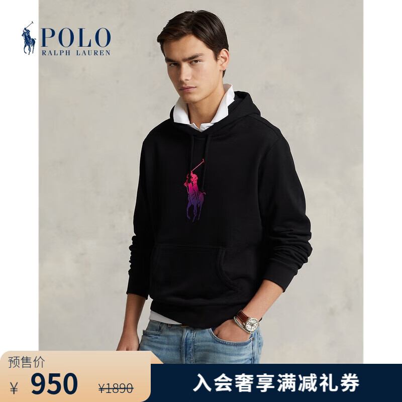 RALPH LAUREN 拉夫劳伦 Polo Ralph Lauren 拉夫劳伦男装 渐变色大马连帽衫RL16260 001-