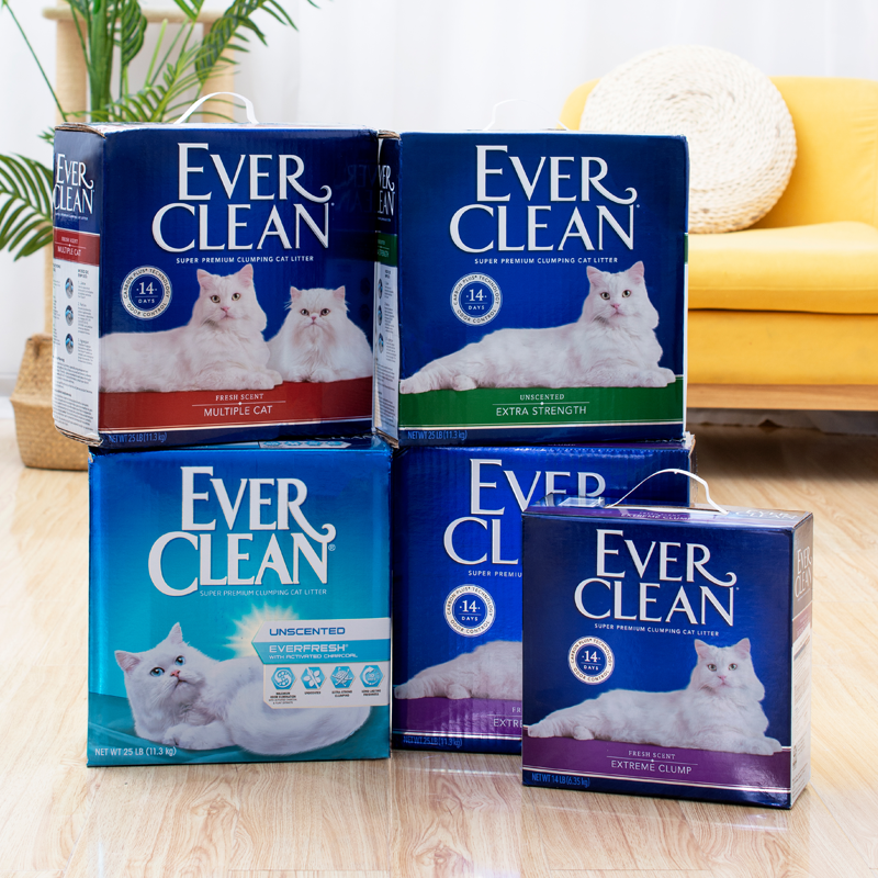 EVER CLEAN 铂钻 紫标 膨润土猫砂 11.3kg 清香 154.05元（需用券）