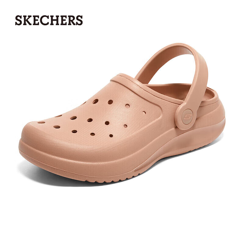 PLUS会员：斯凯奇（Skechers）夏季女洞洞鞋111514-PCH 126.05元