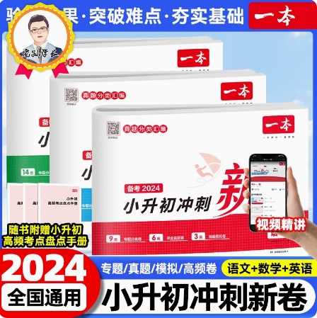 《2024新版一本小升初冲刺新卷》（语数英任选） 13.9元（需用券）