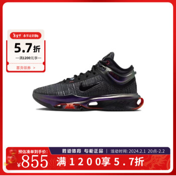 NIKE 耐克 男鞋 运动鞋AIR ZOOM实战训练休闲篮球鞋 FV1896-001 43/275/9.5 ￥855