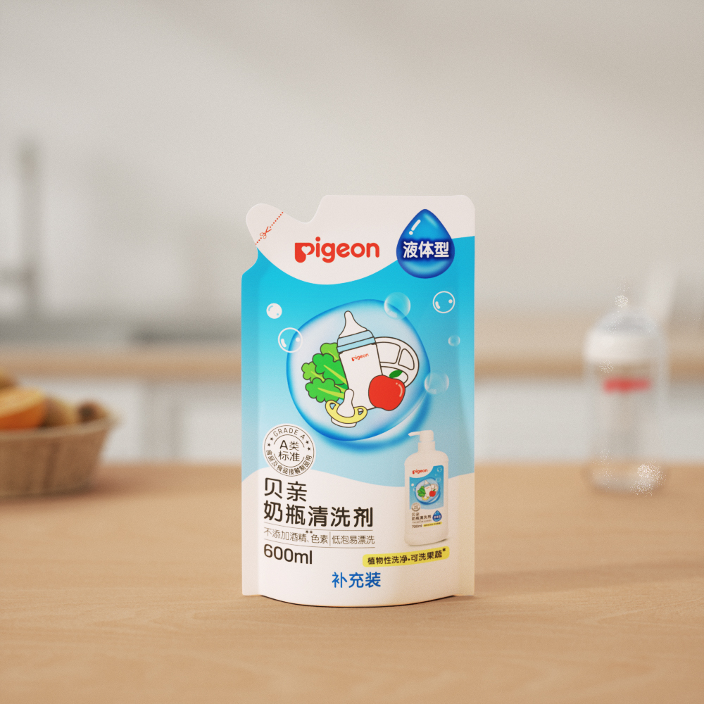 88VIP：Pigeon 贝亲 婴儿专用奶瓶奶嘴清洗剂 奶瓶奶渍清洁 600ml 29.26元