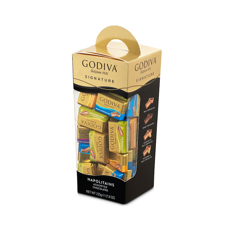 GODIVA 歌帝梵 超值装四口味巧克力块礼盒225g零食送男女友婚礼 58.35元（需用