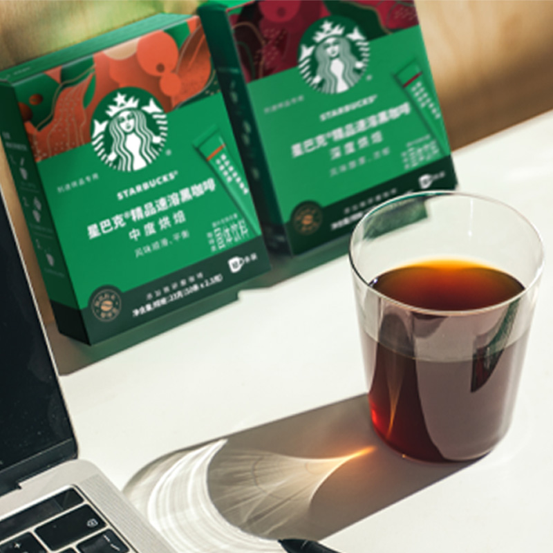 88VIP：STARBUCKS 星巴克 深度烘焙美式速溶咖啡 2.3g*1条 3.33元