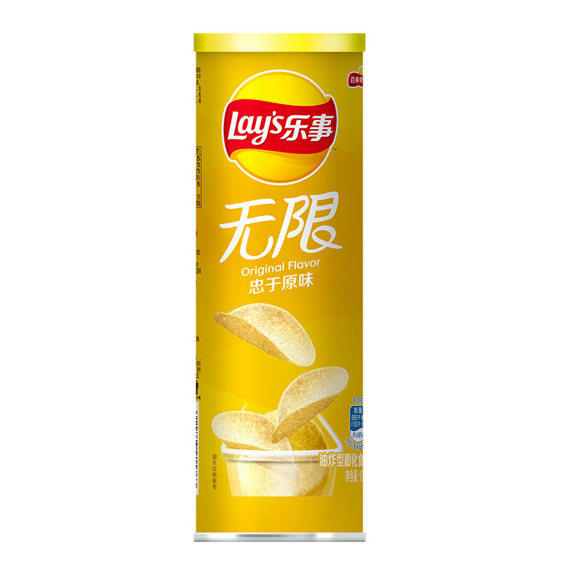 Lay's 乐事 plus会员：Lay's 乐事 无限 薯片 原味 104g 6.68元