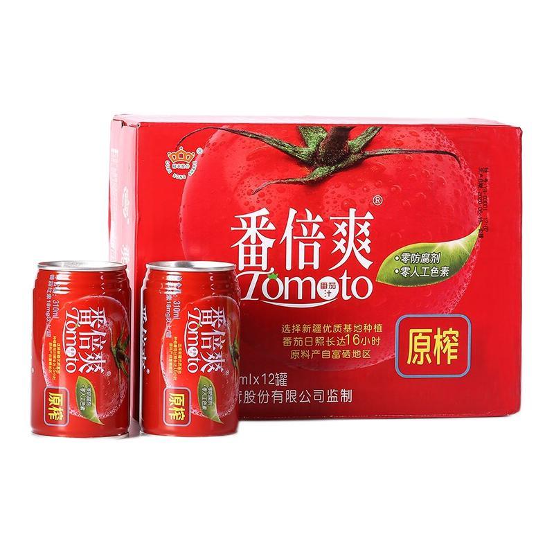 冠农股份 冠农番倍爽 番茄汁 310ml*12罐 98元