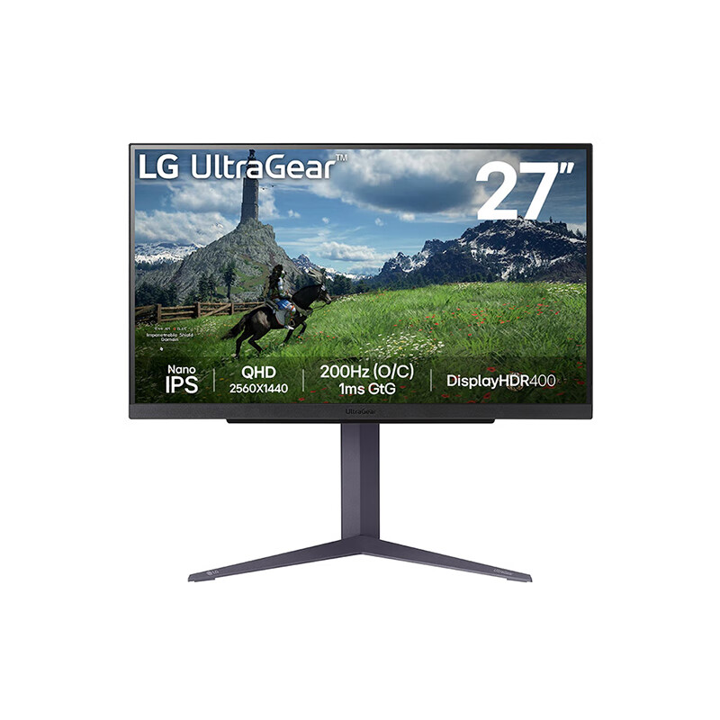 20点开始：LG 乐金 27GS85Q 27英寸NanoIPS显示器（2560*1440、200Hz、1ms、HDR400） 1779