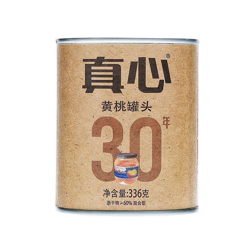 真心食品 真心 黄桃水果罐头336g*6罐 整箱装 26.73元（需用券）