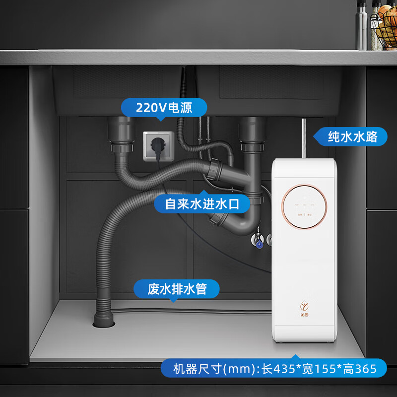 以旧换新补贴：TRULIVA 沁园 小白鲸pro1000G净水器 5年RO反渗透过滤器（送 滤芯