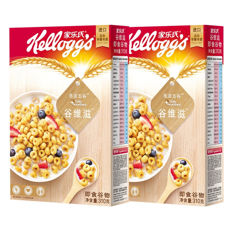 Kellogg's 家乐氏 谷维滋 即食谷物 310g 27.9元