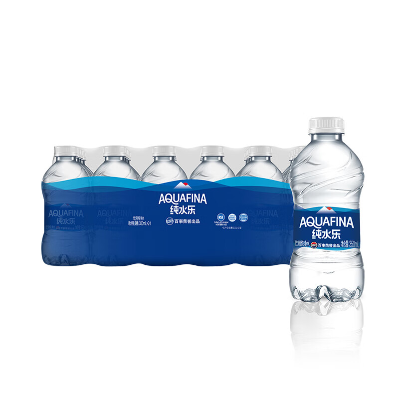 百事可乐纯水乐 AQUAFINA 饮用水 纯净水 350ml*24瓶 百事出品 15.96元