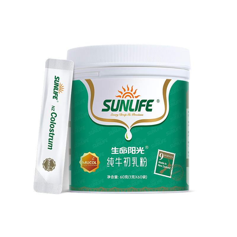 SUN LIFE 生命阳光 新西兰进口牛初乳奶粉非冻干粉免疫球蛋白质粉儿童宝宝成