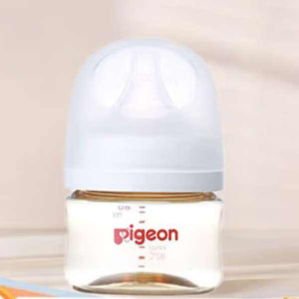 PLUS会员:贝亲Pigeon 奶瓶ppsu宽口径防胀气 WN3透明款 80ml 43.77元（需领券）