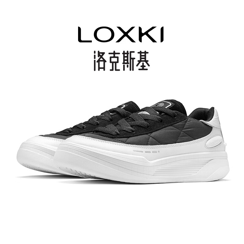 LOXKI 洛克斯基 运动板鞋子男秋冬加棉款经典百搭休闲鞋 239元（需用券）