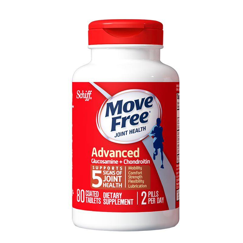 再降价：Move Free益节氨糖软骨素钙片红瓶80粒 237元（合79元/件）