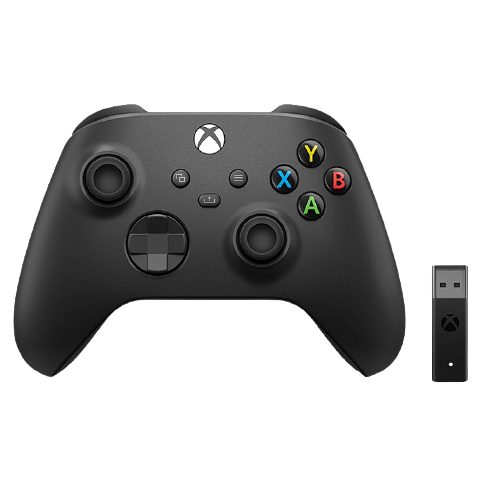 Microsoft 微软 Xbox Series One S 无线蓝牙游戏手柄 磨砂黑+Xbox 2代适配器 398.93元