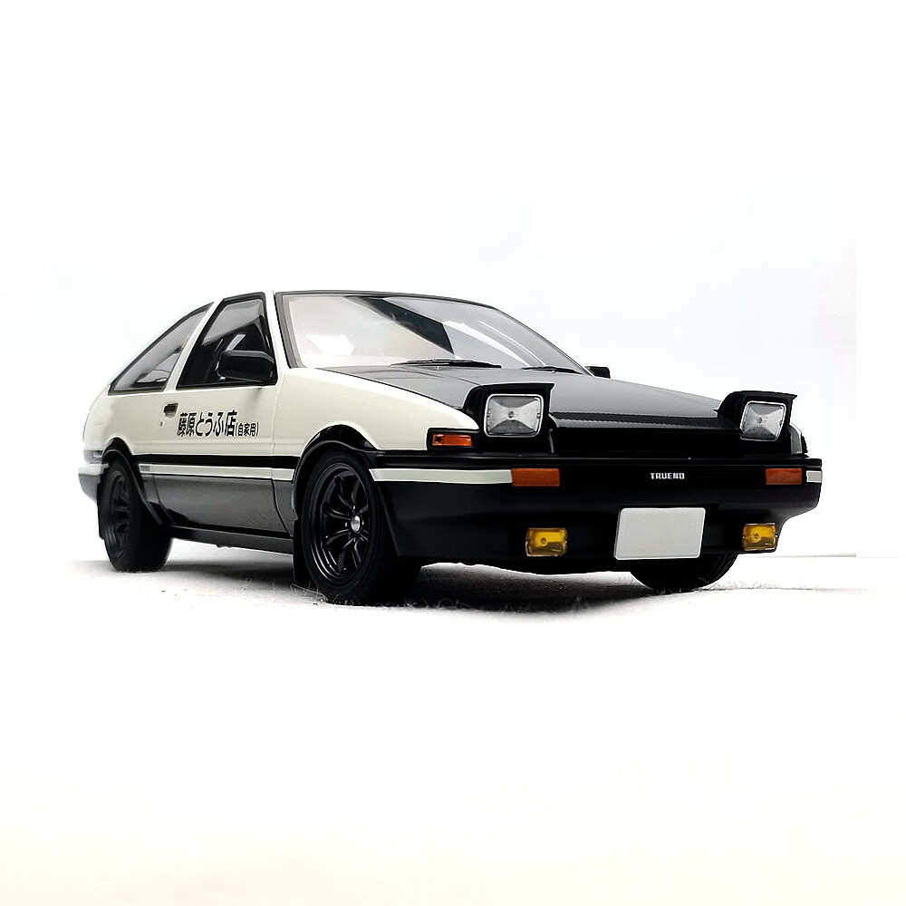 PLUS会员：中精质造 1/32 头文字D-AE86藤原拓海涂装版 汽车模型 送底座+合金车