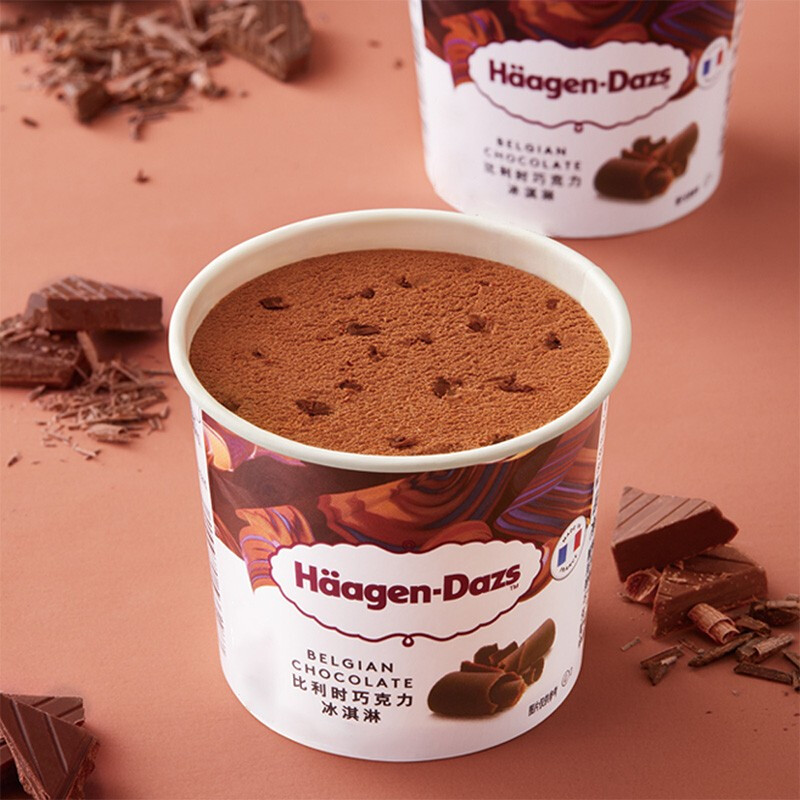 Häagen·Dazs 哈根达斯 Haagen-Dazs）比利时巧克力口味大桶冰淇淋473ml 家庭装 59