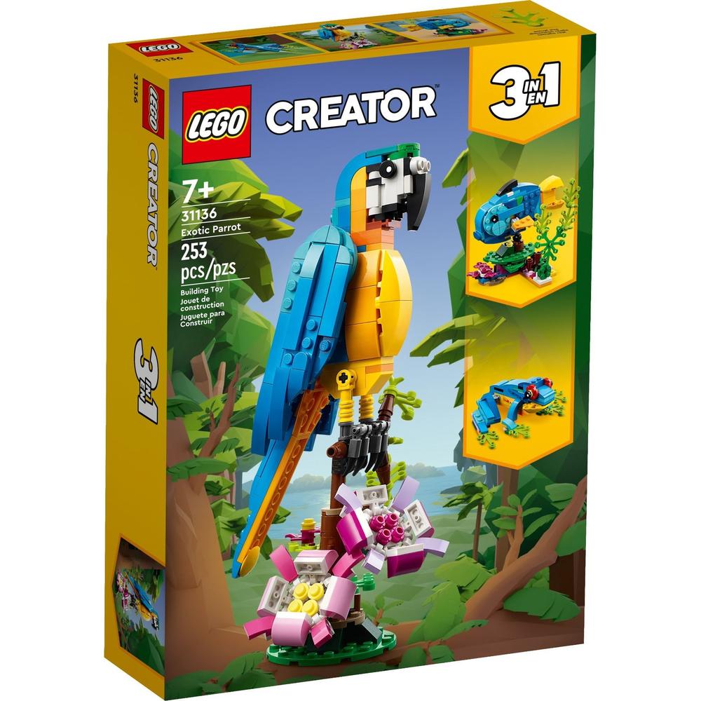 LEGO 乐高 Creator3合1创意百变系列 31136 异域鹦鹉 103.78元（需用券）