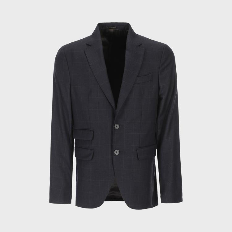 Massimo Dutti 男士经典格纹英伦西装职业西服商务通勤单西西服 349元