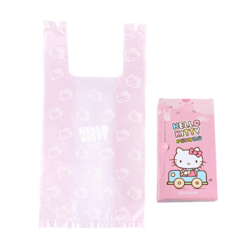 yekee 宜洁 Hello Kitty 车载垃圾袋16*36cm50只 Y-9382背心式垃圾袋 10.9元