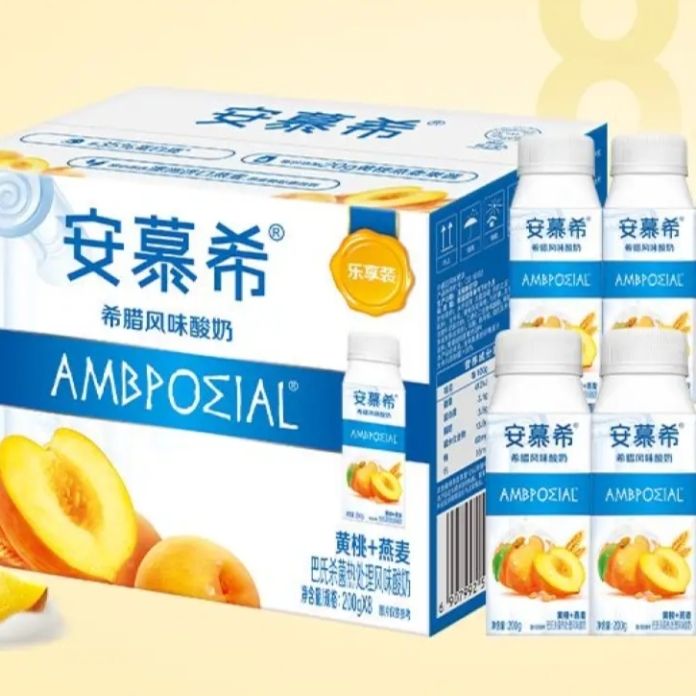 再降价、PLUS会员：AMBROSIAL 安慕希 高端颗粒系列 黄桃燕麦希腊风味酸奶 200g*