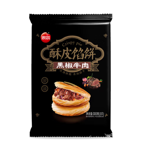 思念 早餐面点组合 黑椒牛肉馅饼300g（任选6件） 6.76元（需用券）