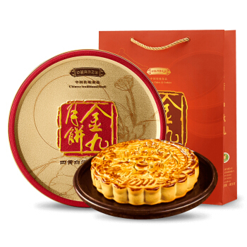 金九月饼 四黄白莲蓉月饼500g/盒 72.81元（需买2件，需用券）