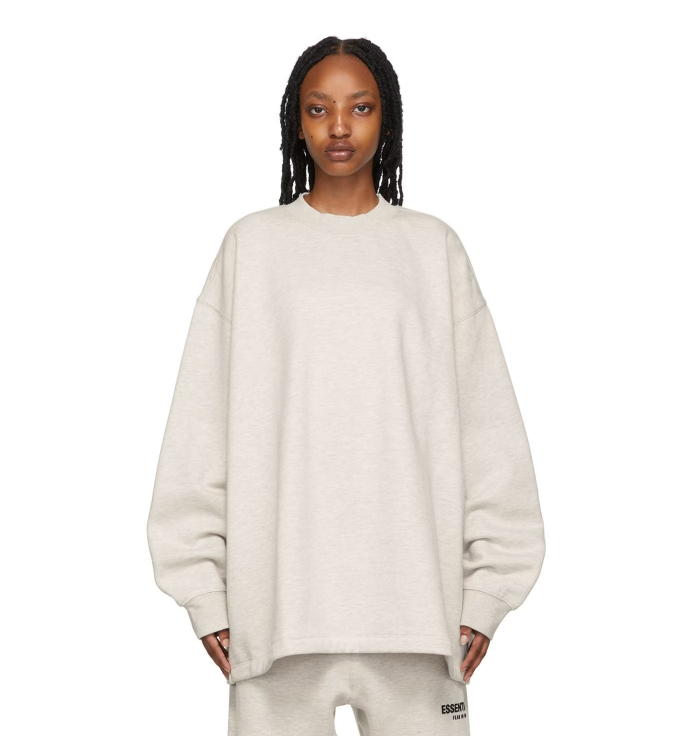 FEAR OF GOD ESSENTIALS 灰白色 Relaxed 套头衫 3折 $24（约169元）