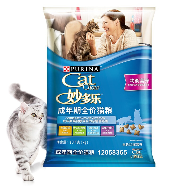 CatChow 妙多乐 均衡营养成猫猫粮10kg 159元（需用券）