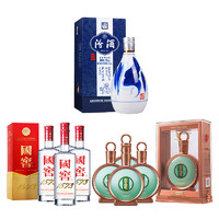 泸州老窖 国窖1573 经典 500ml*4+习酒 君品 53%vol 酱香型 500ml*4+青花20 单瓶装 ￥