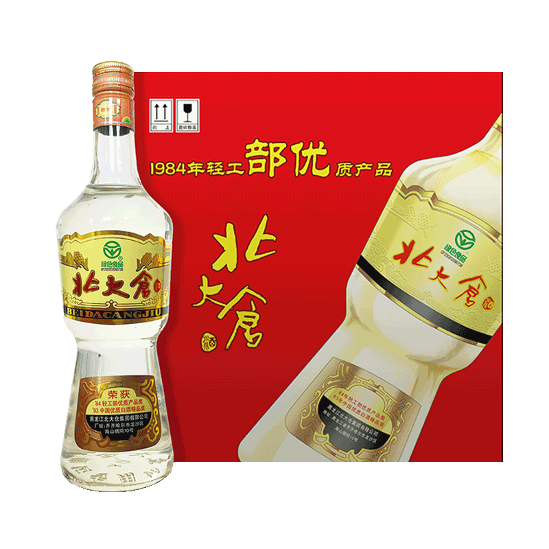 再降价、plus会员：北大仓 部优 酱香型白酒 50度 680mL*6瓶 整箱装 口粮酒 275.6