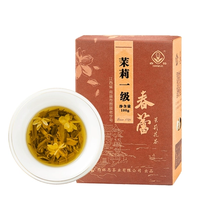 江西老字号，春蕾 浓香茉莉花茶 一级100g 赠茶包2包 9.85元包邮（需领券）